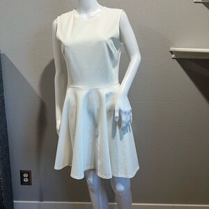 Diane Von Furstenberg Cream Long Sleeve Dress